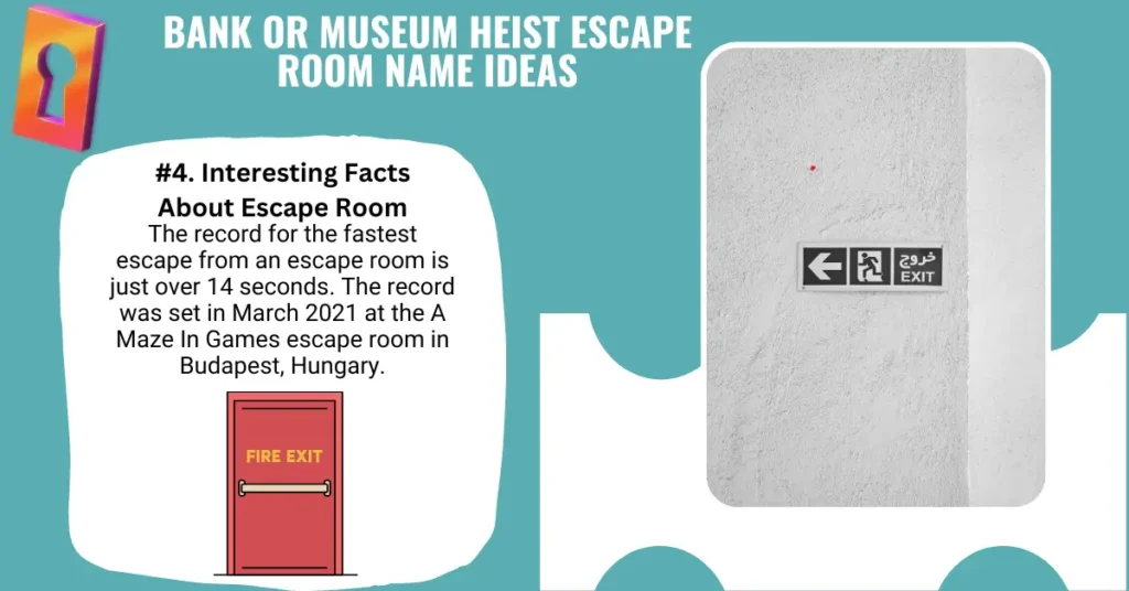 Bank Or Museum Heist Escape Room Name Ideas