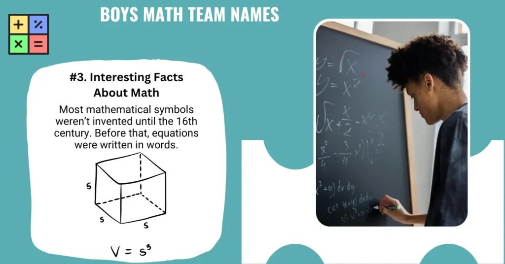 Boys Math Team Names