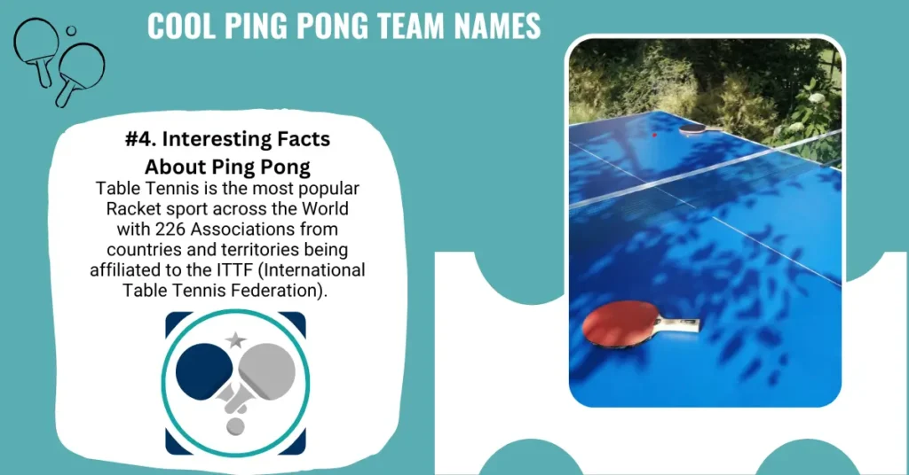 Cool Ping Pong Team Names