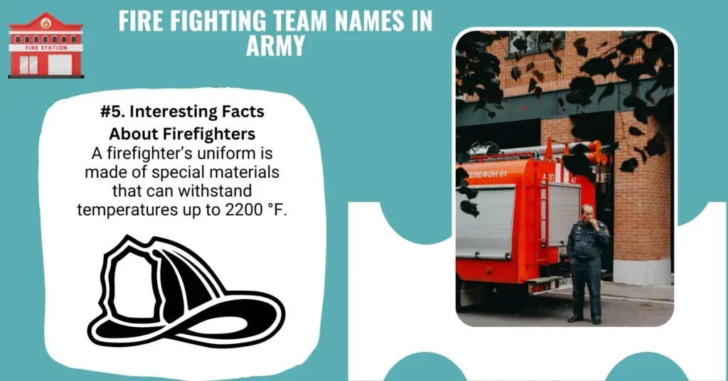 Fire Fighting Team Names in Army