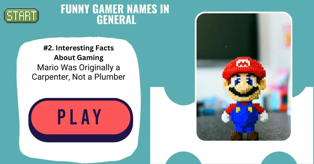 Funny Gamer Names in General