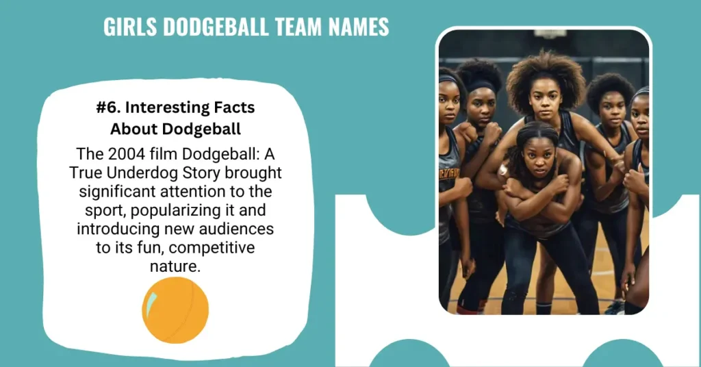 Girls Dodgeball Team Names