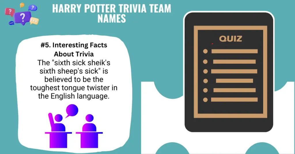 Harry Potter Trivia Team Names