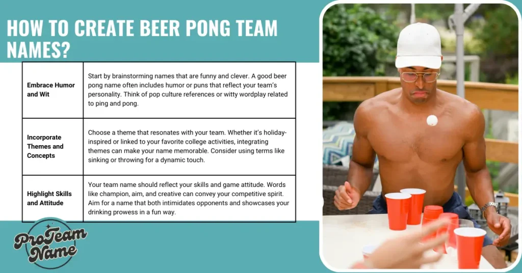 How To Create Beer Pong Team Names