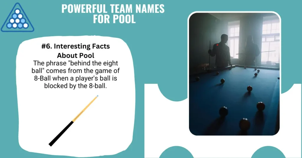 Powerful Team Names for Pool