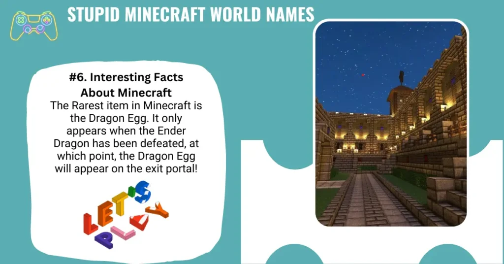 Stupid Minecraft World Names