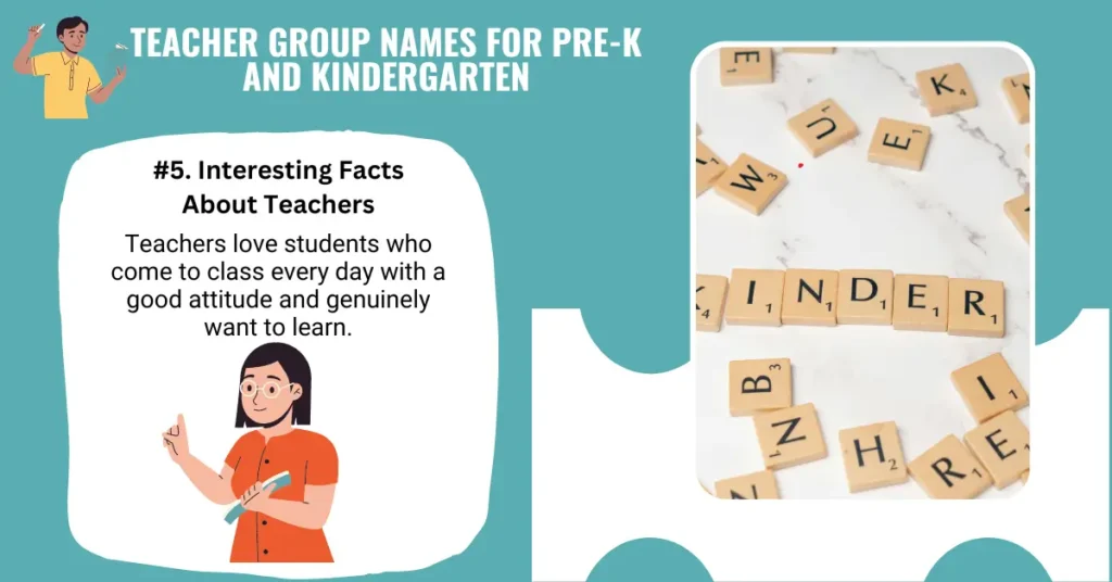 Teacher Group Names For Pre-K And Kindergarten