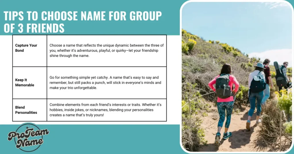 Tips To Choose Name For Group Of 3 Friends