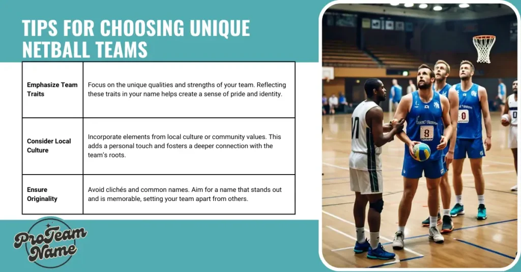 Tips for Choosing Unique Netball Teams