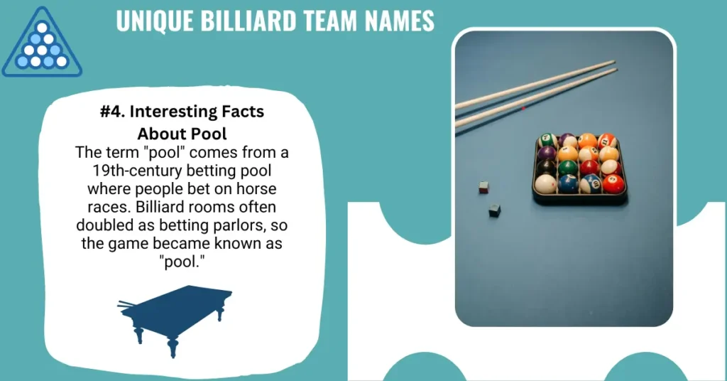 Unique Billiard Team Names