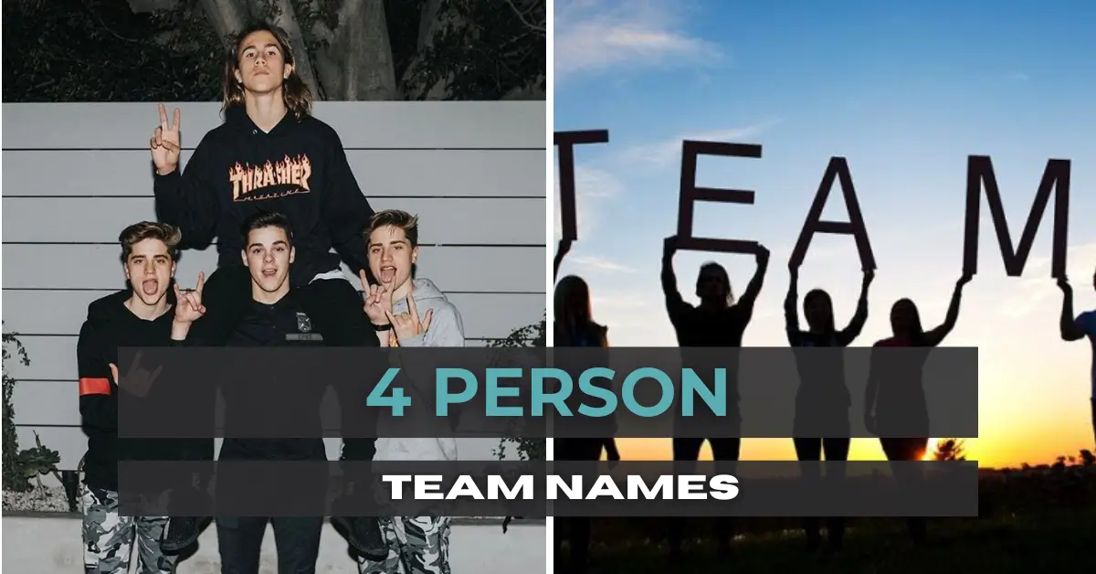 4 person team names