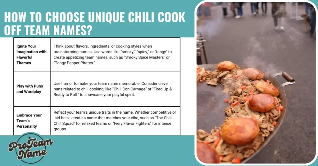 How To Choose Unique Chili Cook Off Team Names