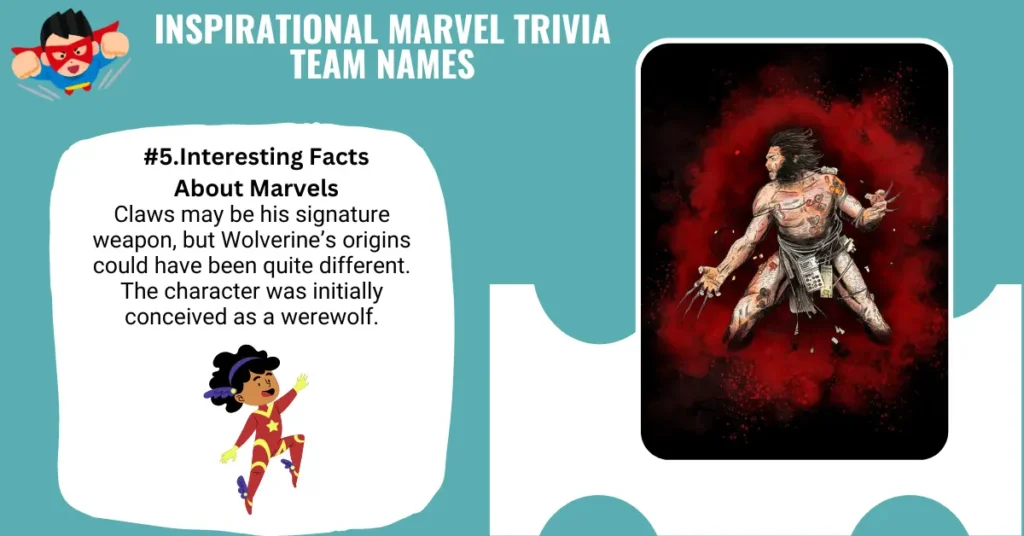 Inspirational Marvel Trivia Team Names