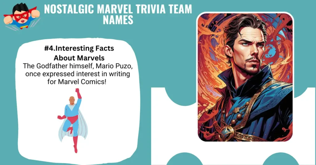 Nostalgic Marvel Trivia Team Names