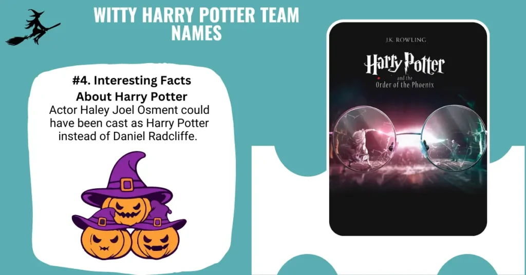 Witty Harry Potter Team Names