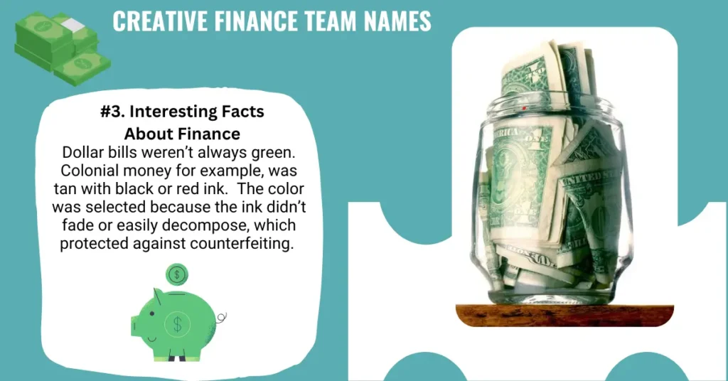 Creative Finance Team Names