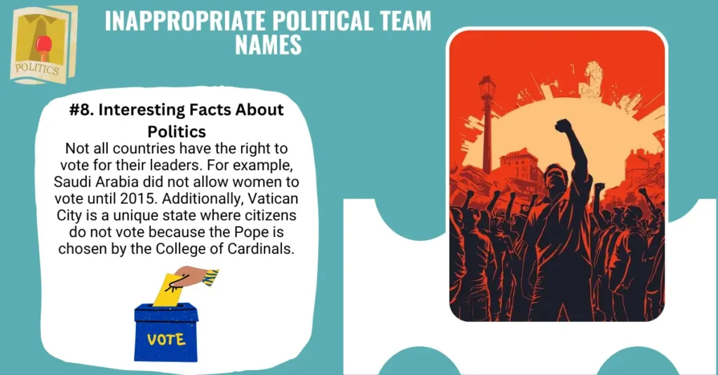 Inappropriate Political Team Names