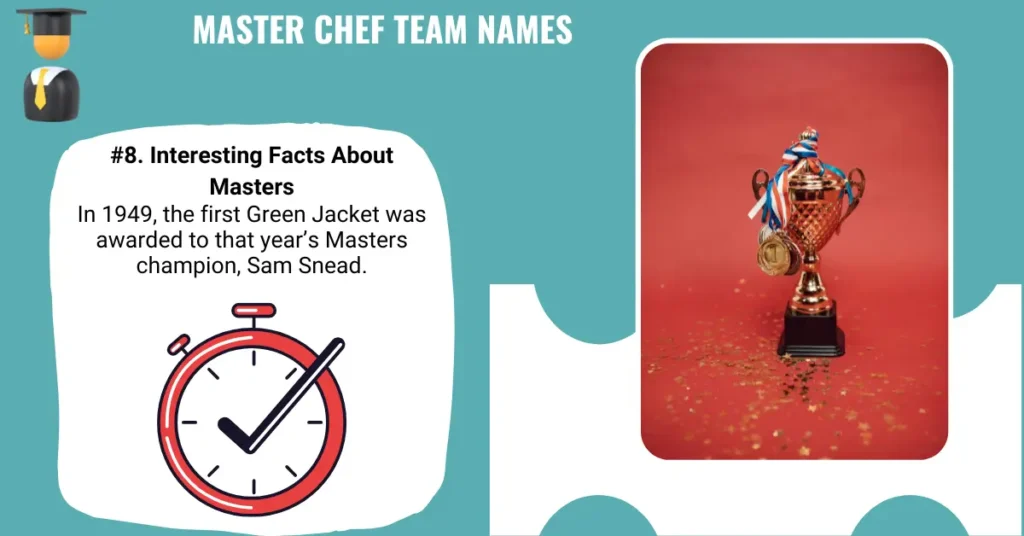 Master Chef Team Names