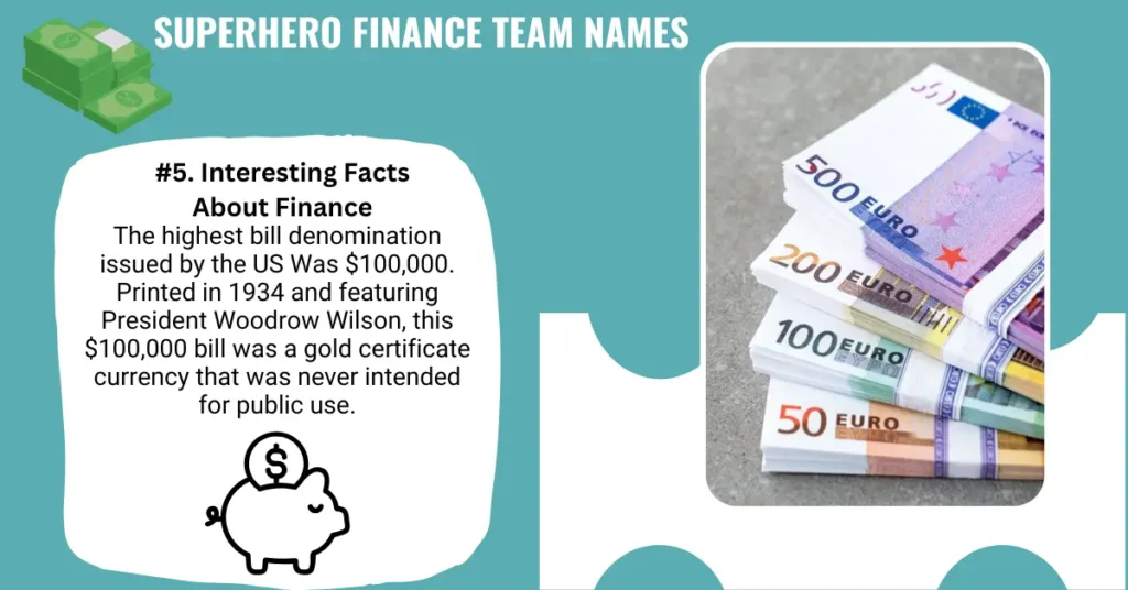 Superhero Finance Team Names