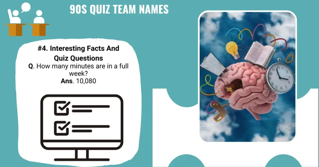 90s Quiz Team Names