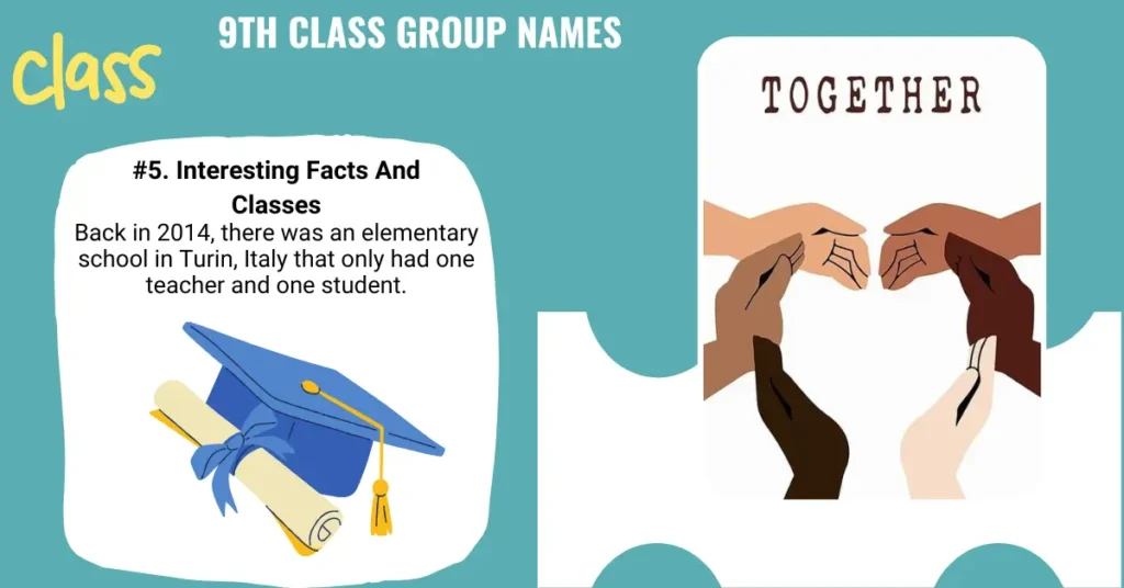 9th Class Group Names