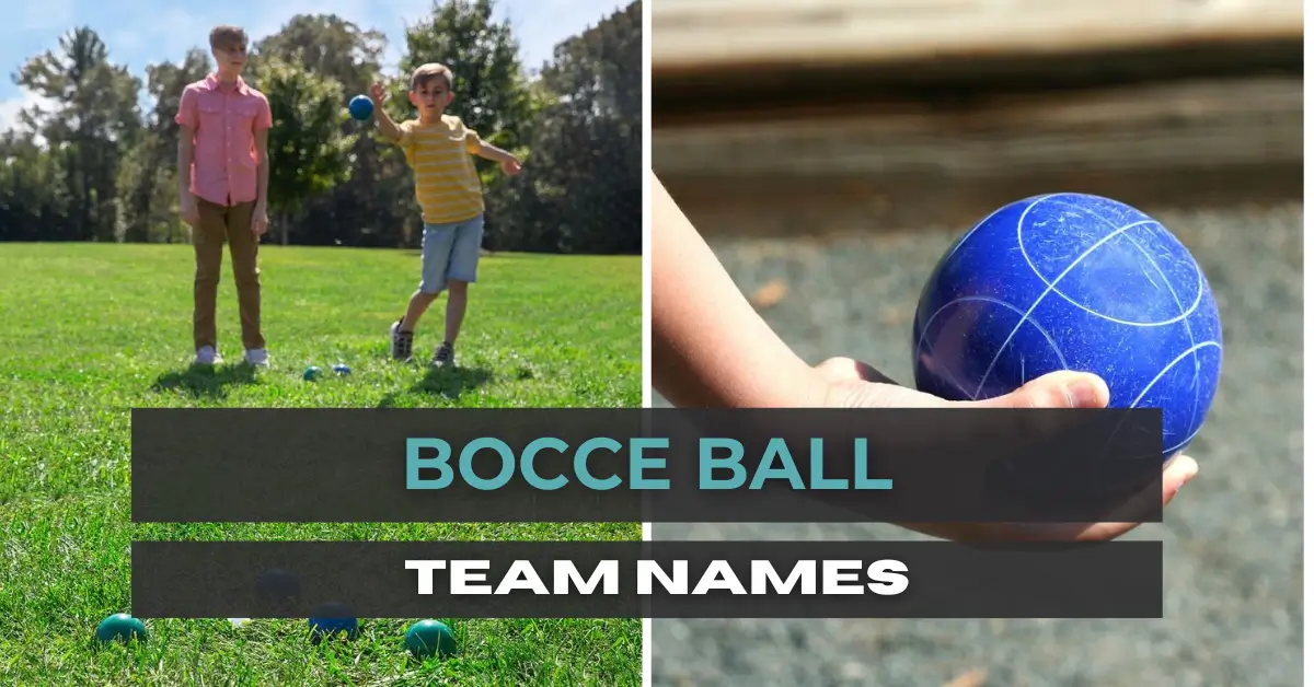 bocce ball team names