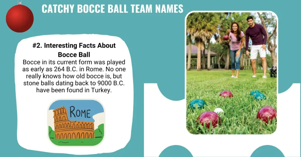 Catchy Bocce Ball Team Names