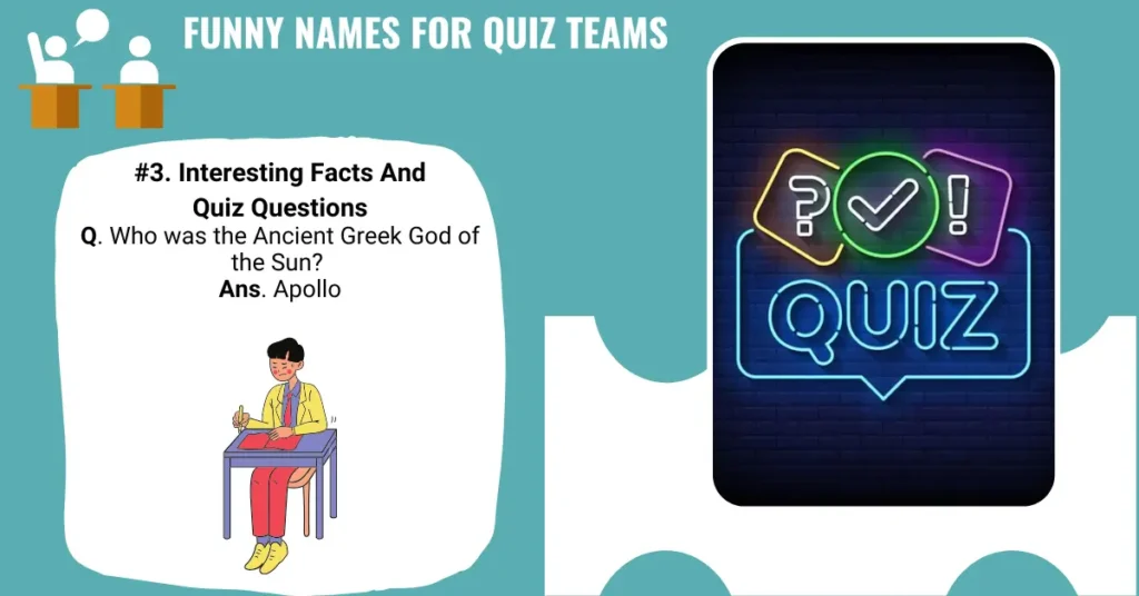 Funny Names For Quiz Teams