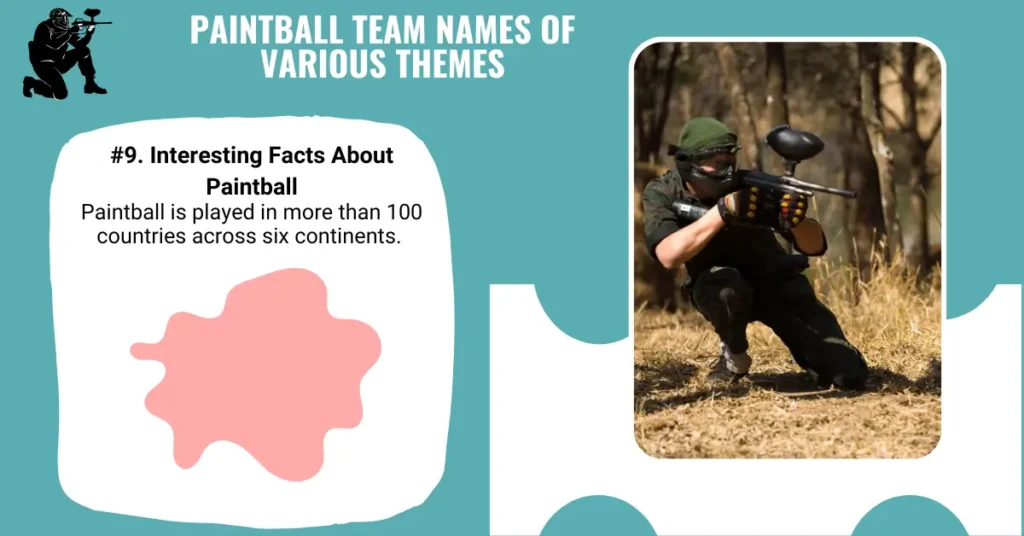 Paintball Team Names of Various Themes