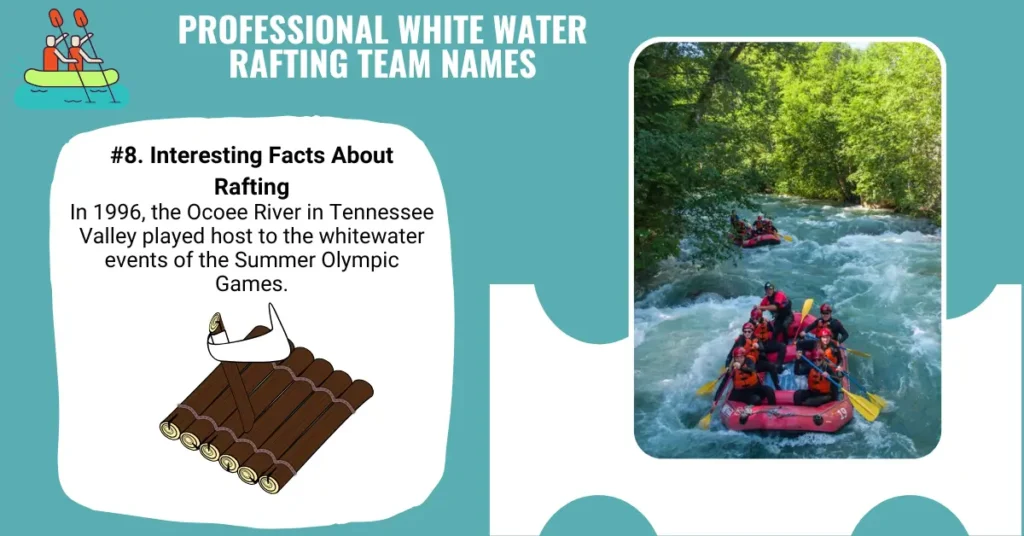 Professional White Water Rafting Team Names