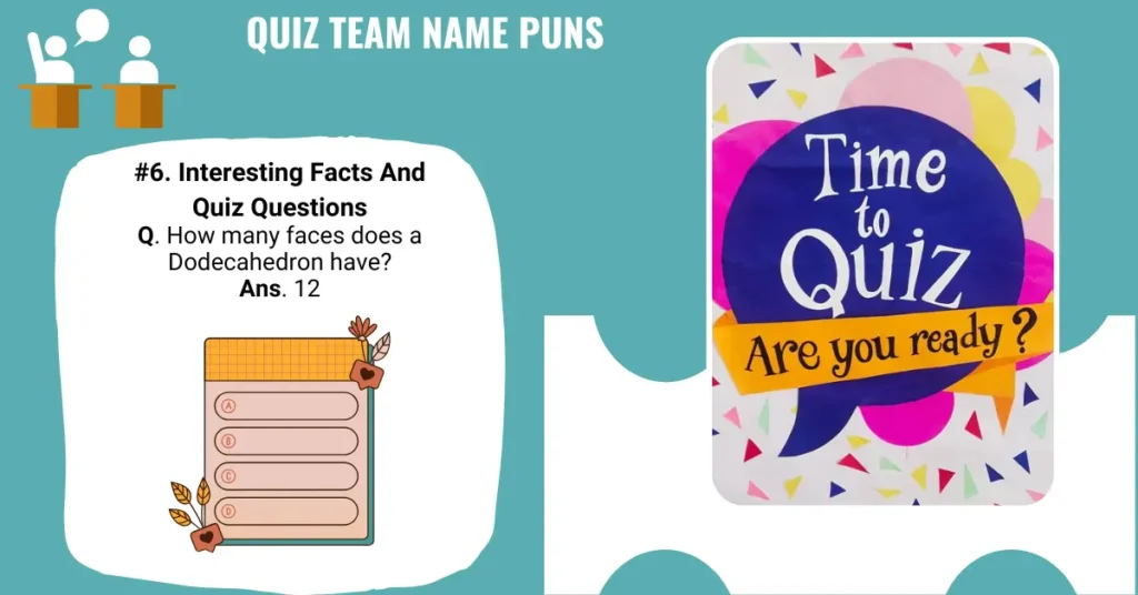 Quiz Team Name Puns