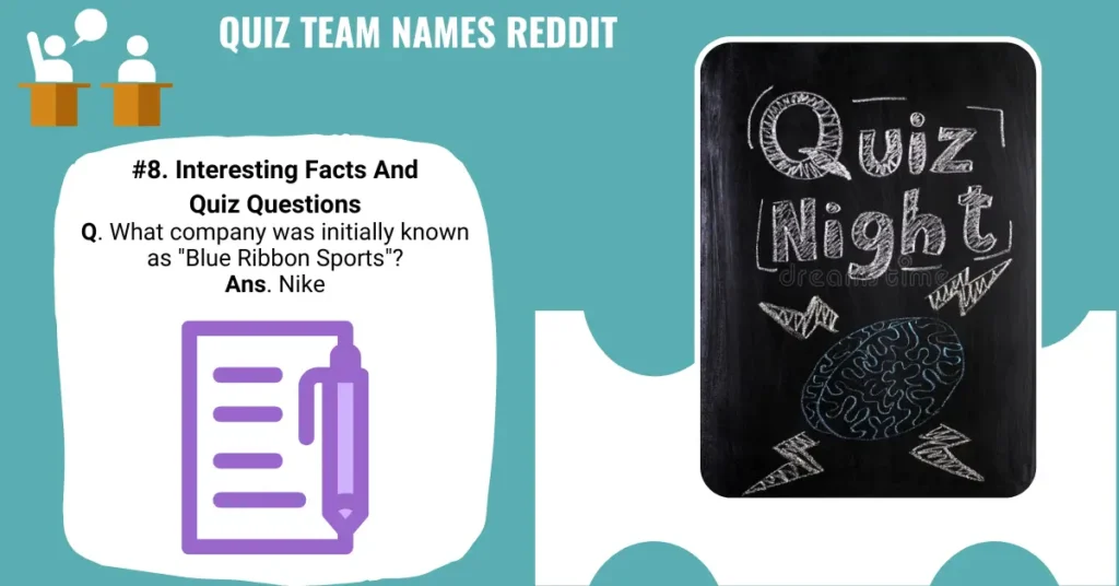 Quiz Team Names Reddit