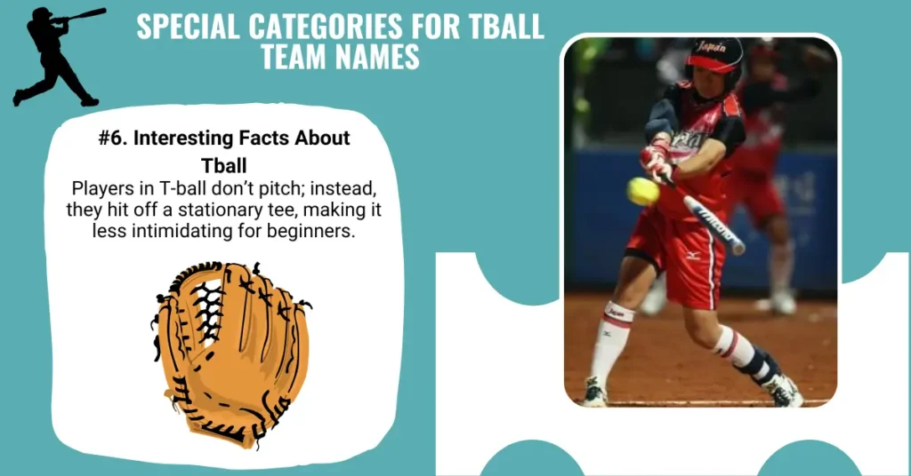 Special Categories for Tball Team Names
