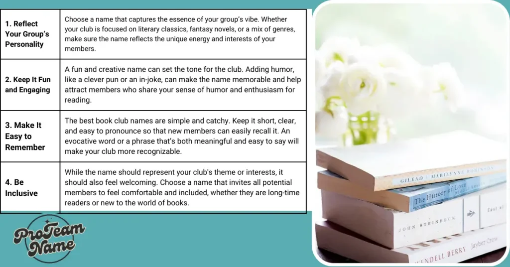 Tips for Choosing Your Book Club's Perfect Name