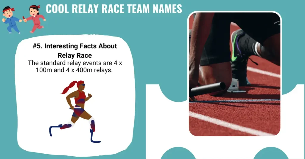 Cool Relay Race Team Names
