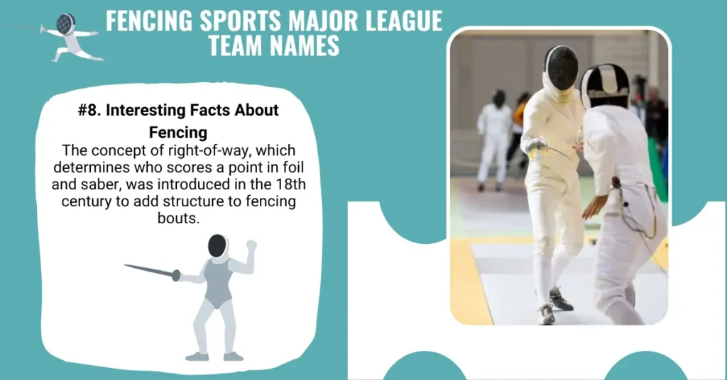 Fencing Sports Major League Team Names