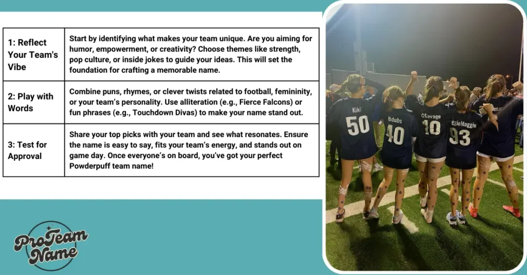 How to Choose the Perfect Powderpuff Team Name