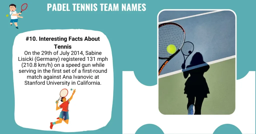 Padel Tennis Team Names