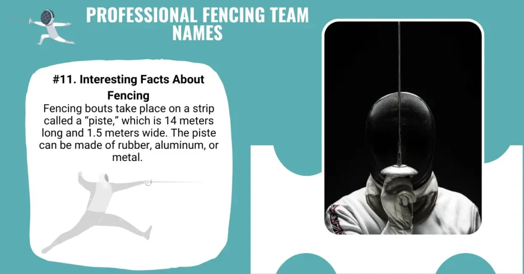 Professional Fencing Team Names