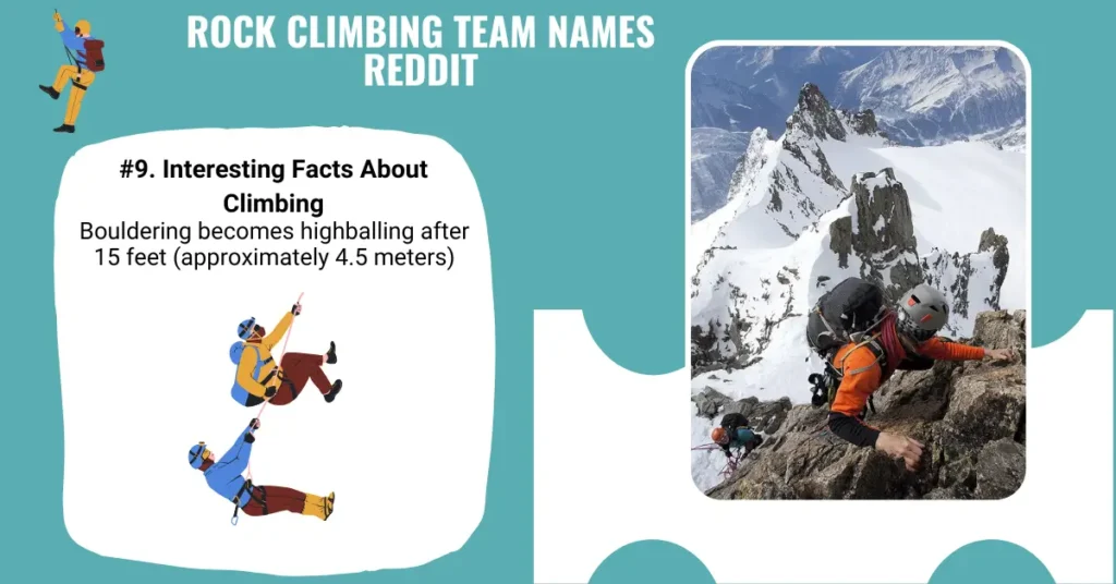 Rock Climbing Team Names Reddit