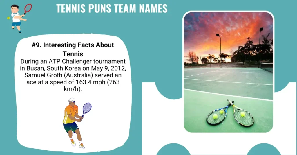 Tennis Puns Team Names