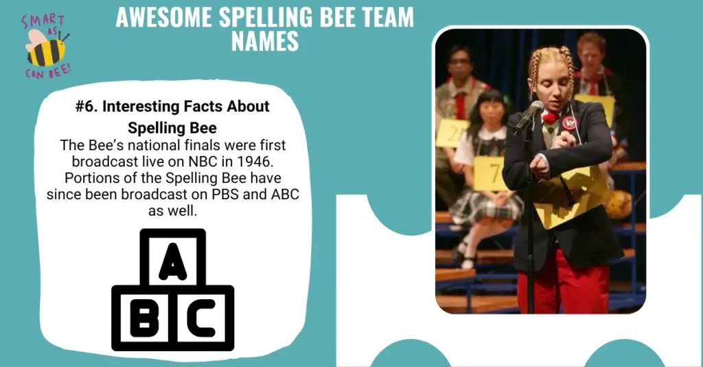 Awesome Spelling Bee Team Names