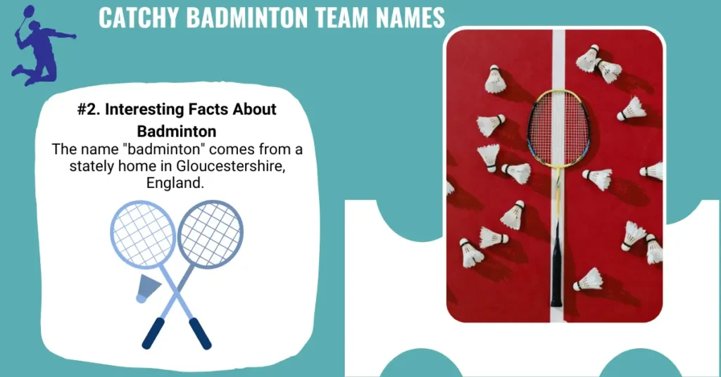 Catchy Badminton Team Names