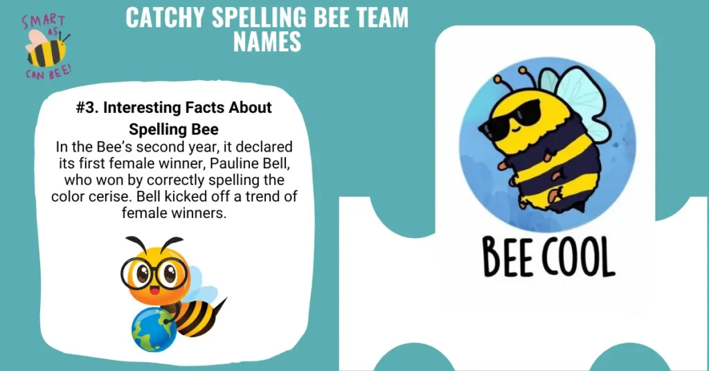 Catchy Spelling Bee Team Names