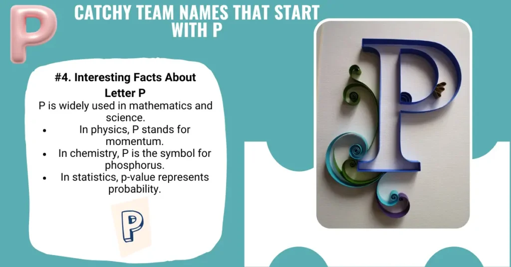 Catchy Team Names That Start With P