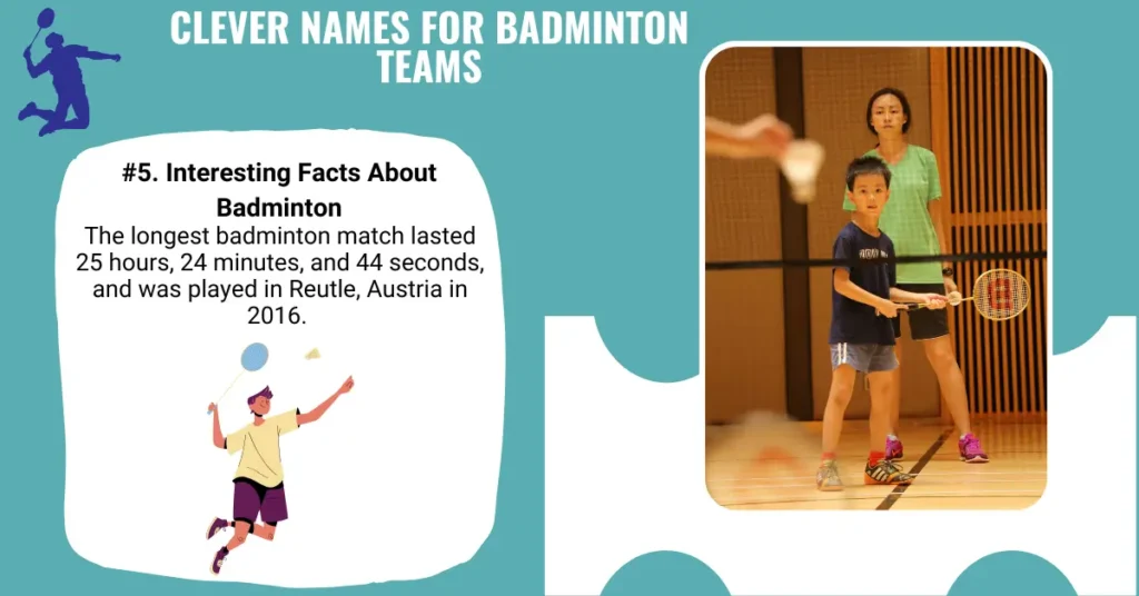 Clever Names For Badminton Teams