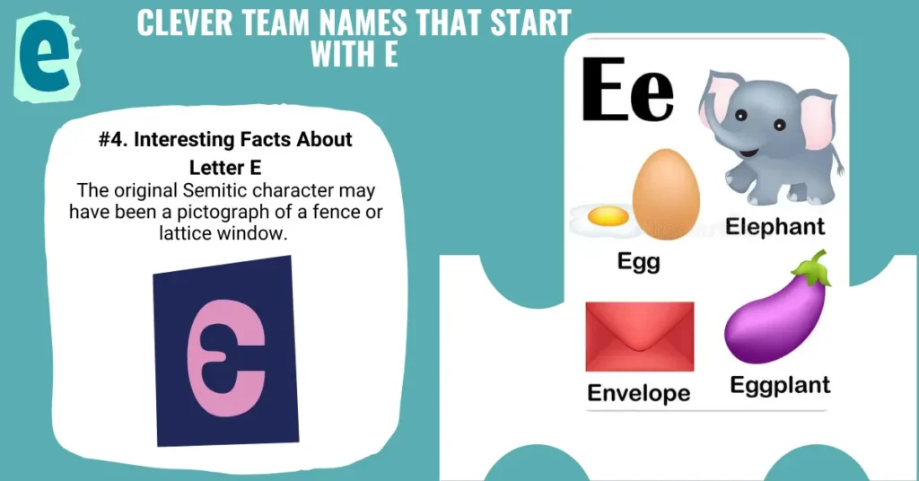 Clever Team Names That Start With E