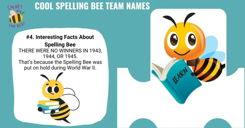 Cool Spelling Bee Team Names
