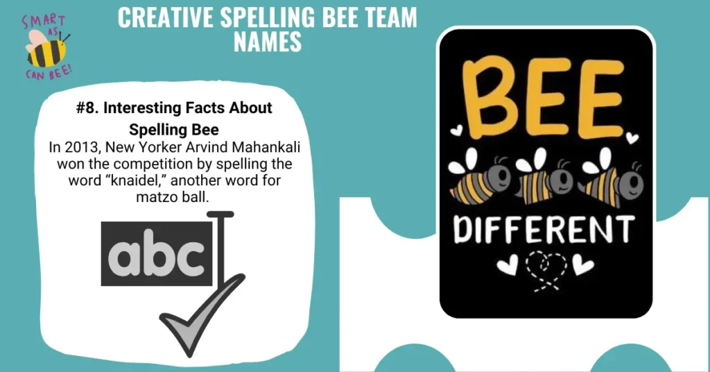 Creative Spelling Bee Team Names