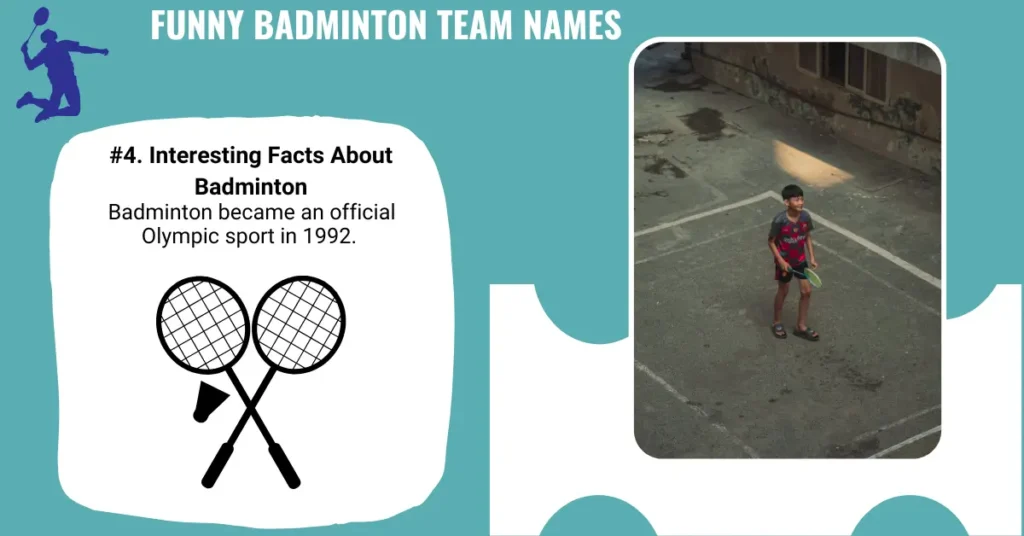 Funny Badminton Team Names